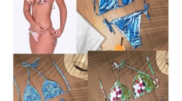 Biquini Cortininha estampado