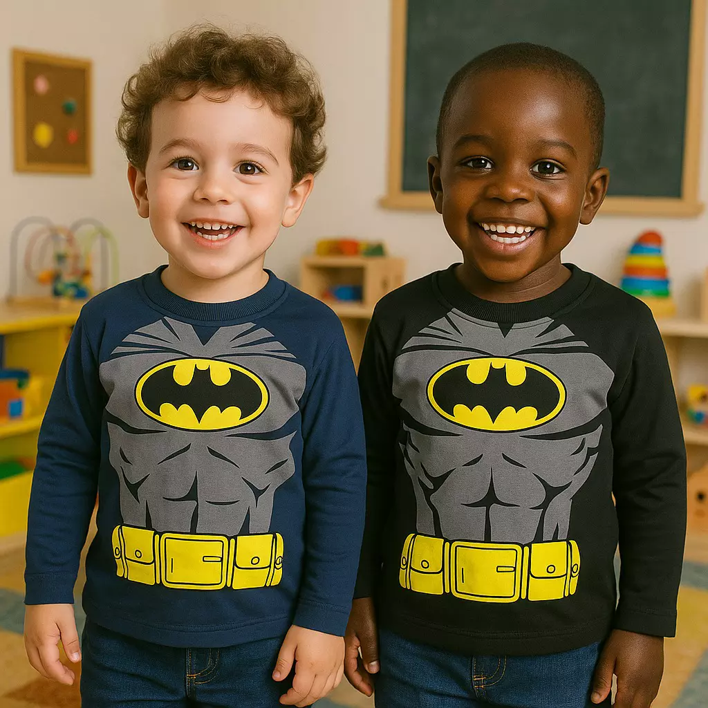 Blusa manga longa estampada infantil algodão ref 250 r$ 2999 preto