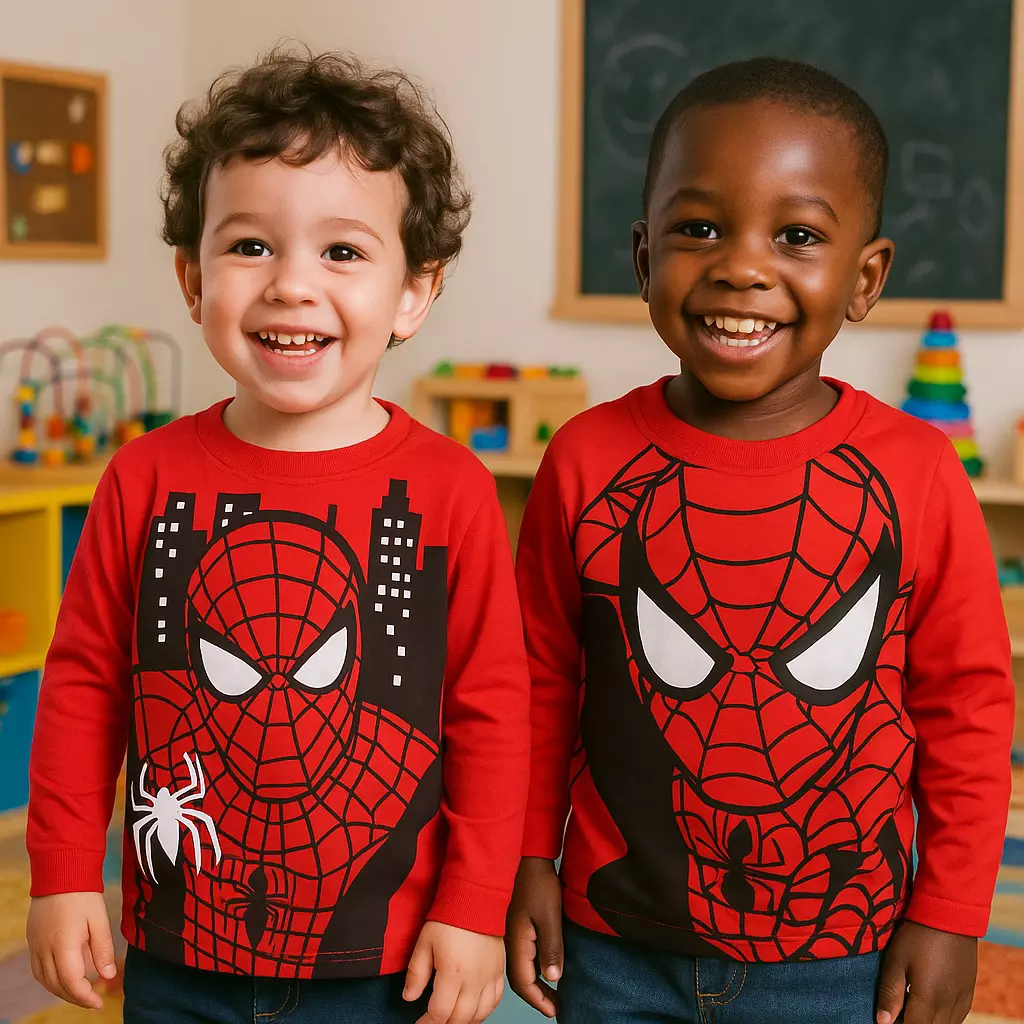 Blusa manga longa estampada infantil algodão ref 250 r$ 2999 vermelho