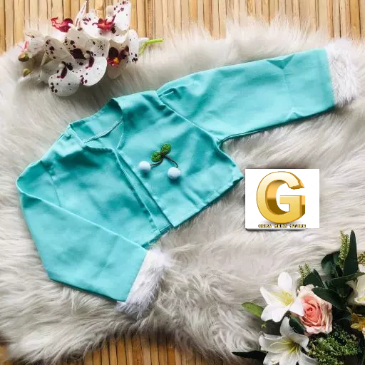 Bolero liso infantil menina ref 250 r$ 1999 verde