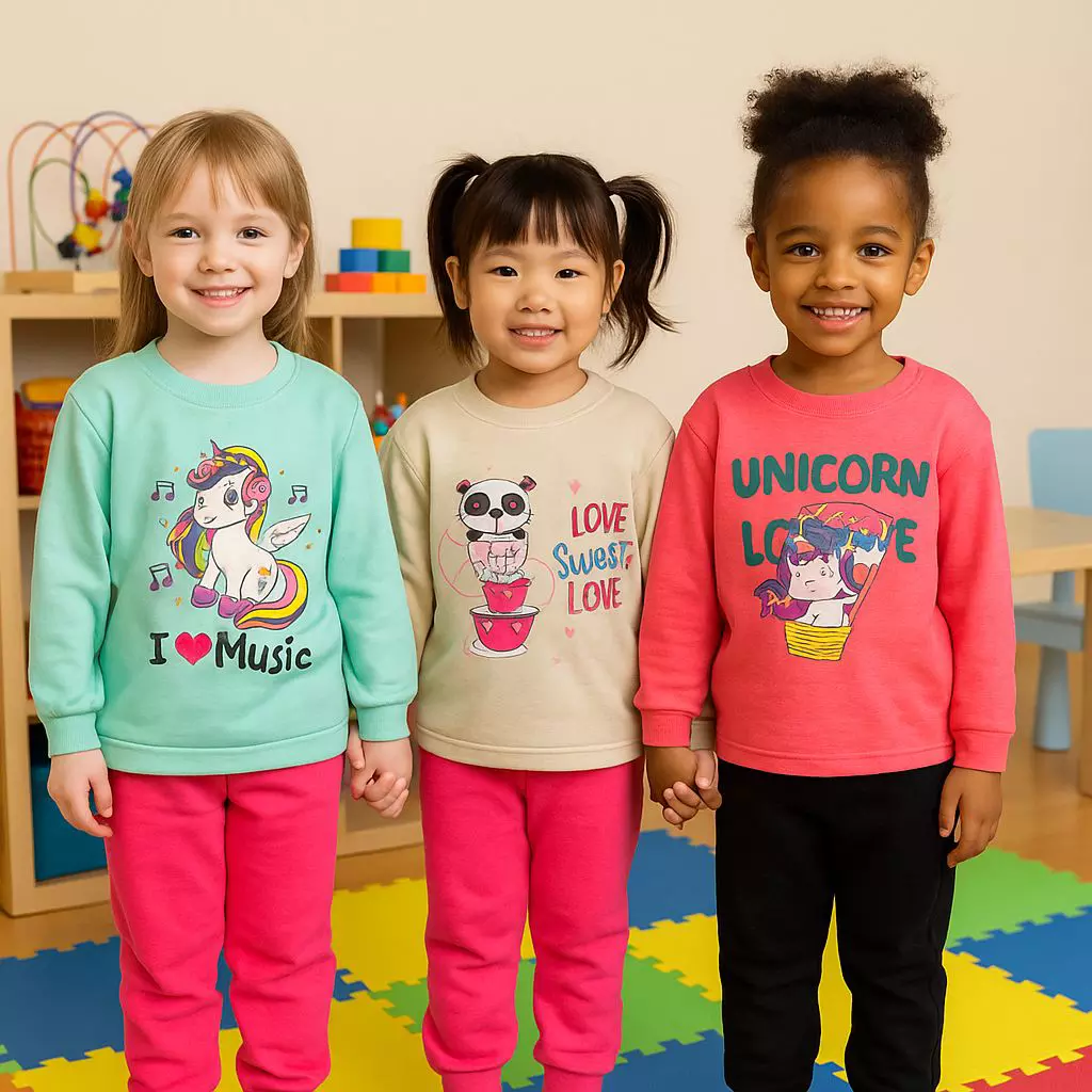 conjunto infantil moletim sem capuz ref 450 r$ 4499 menina